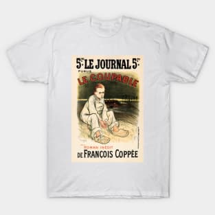 Le Journal LE COUPABLE Newspaper Cover by Poster Artist Theophile Steinlen T-Shirt